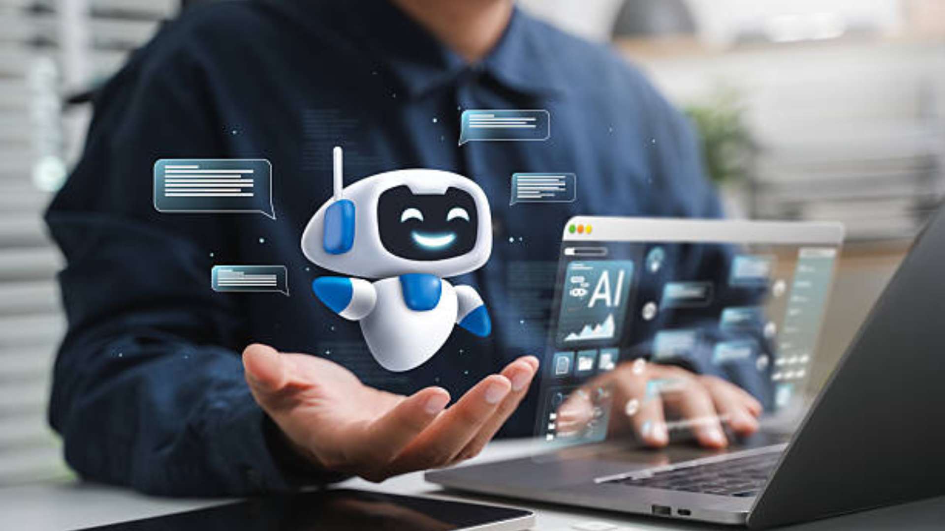 A collection of top content writing tools displayed on a laptop screen.